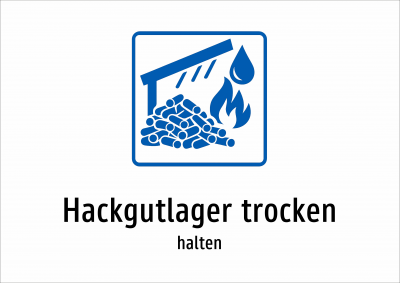 Hackgutlager trocken - halten