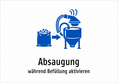 Absaugung - während Befüllung aktivieren