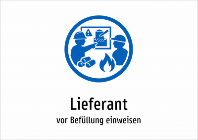 Lieferant - vor Befüllung einweisen