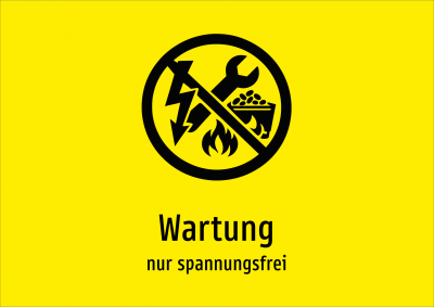 Wartung - nur spannungsfrei