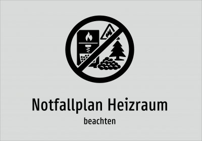 Notfallplan Heizraum - beachten
