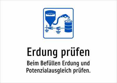 Erdung prüfen - Beim Befüllen Erdung und Potenzialausgleich prüfen.