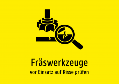 Fräswerkzeuge - vor Einsatz auf Risse prüfen