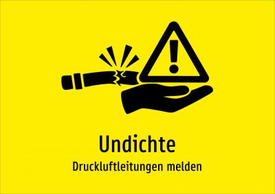 Undichte - Druckluftleitungen melden