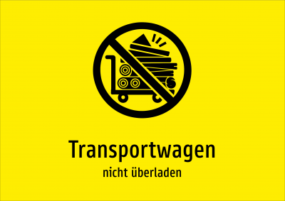 Transportwagen - nicht überladen
