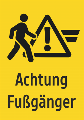 Achtung Fußgänger
