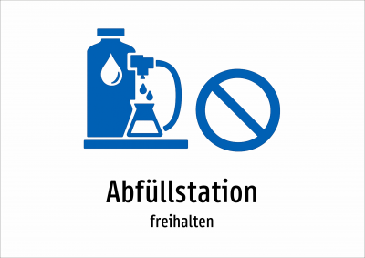 Abfüllstation - freihalten