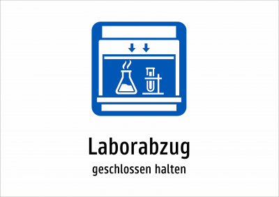 Laborabzug - geschlossen halten