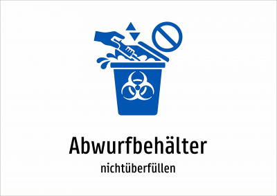 Abwurfbehälter - nichtüberfüllen
