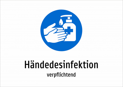 Händedesinfektion - verpflichtend