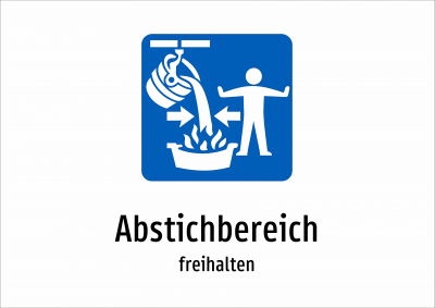Abstichbereich - freihalten