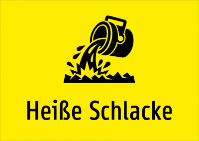 Heiße Schlacke
