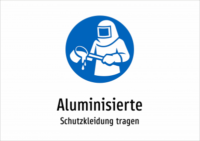 Aluminisierte - Schutzkleidung tragen