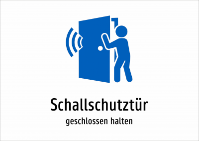 Schallschutztür - geschlossen halten