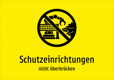 Schutzeinrichtungen - nicht überbrücken