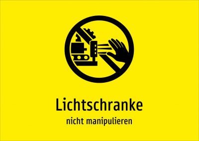 Lichtschranke - nicht manipulieren