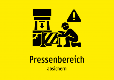 Pressenbereich - absichern