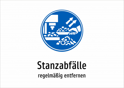 Stanzabfälle - regelmäßig entfernen