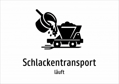 Schlackentransport - läuft