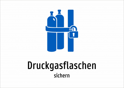 Druckgasflaschen - sichern