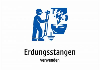 Erdungsstangen - verwenden