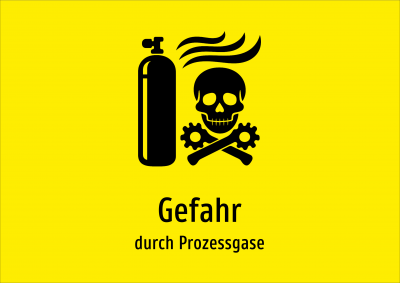 Gefahr - durch Prozessgase