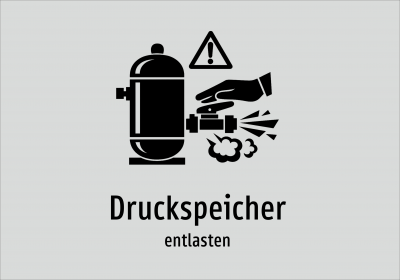 Druckspeicher - entlasten