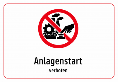 Anlagenstart - verboten