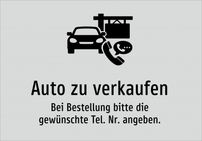 Auto zu verkaufen - Bei Bestellung bitte die gewünschte Tel. Nr. angeben.