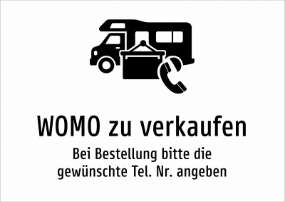 WOMO zu verkaufen - Bei Bestellung bitte die gewünschte Tel. Nr. angeben