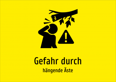 Gefahr durch - hängende Äste