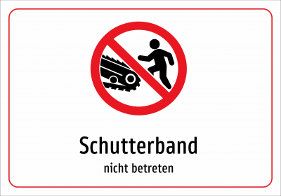 Schutterband - nicht betreten