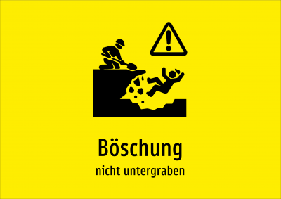 Böschung - nicht untergraben