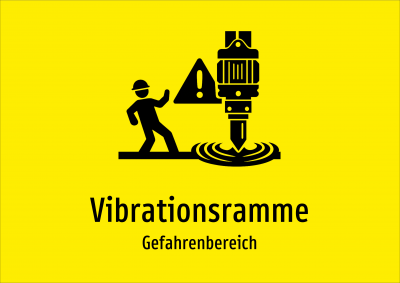 Vibrationsramme - Gefahrenbereich