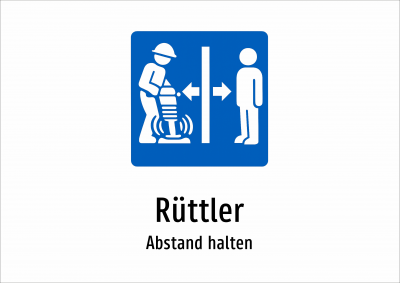 Rüttler - Abstand halten