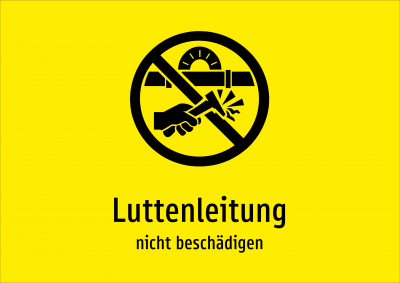 Luttenleitung - nicht beschädigen