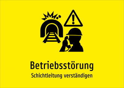 Betriebsstörung - Schichtleitung verständigen