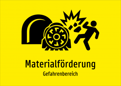 Materialförderung - Gefahrenbereich
