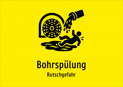 Bohrspülung - Rutschgefahr