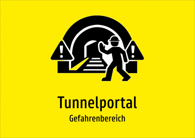 Tunnelportal - Gefahrenbereich