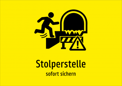 Stolperstelle - sofort sichern