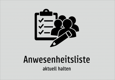 Anwesenheitsliste - aktuell halten