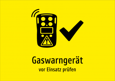 Gaswarngerät - vor Einsatz prüfen
