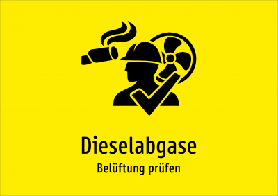 Dieselabgase - Belüftung prüfen