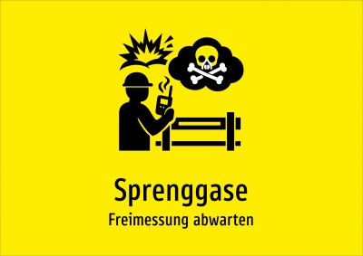 Sprenggase - Freimessung abwarten