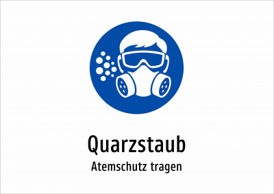 Quarzstaub - Atemschutz tragen