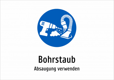 Bohrstaub - Absaugung verwenden