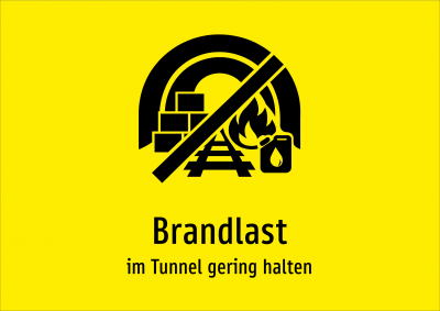 Brandlast - im Tunnel gering halten