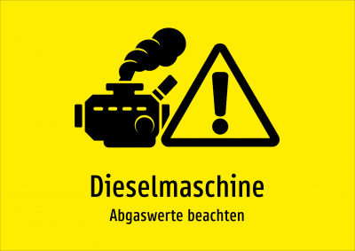 Dieselmaschine - Abgaswerte beachten
