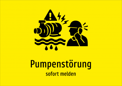 Pumpenstörung - sofort melden